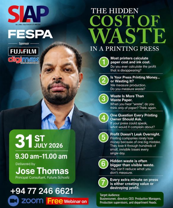 THE HIDDEN COST OF WASTE IN A PRINTING PRESS